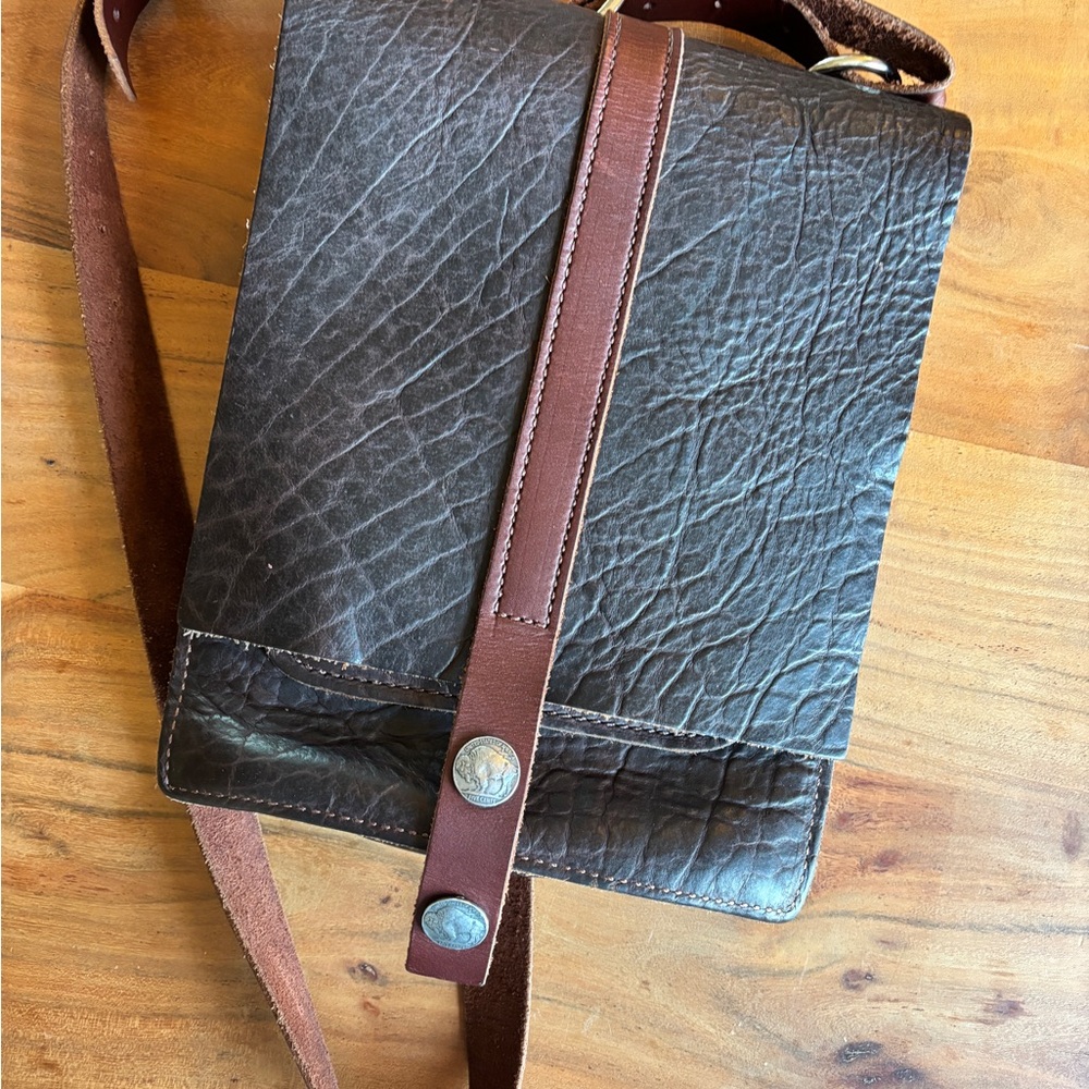 Stickman Leather Buffalo Nickel Bag